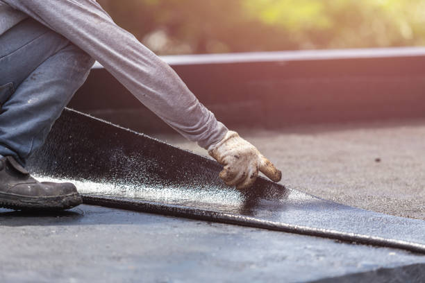 Professional Basement Waterproofing technician working in Rancocas, NJ